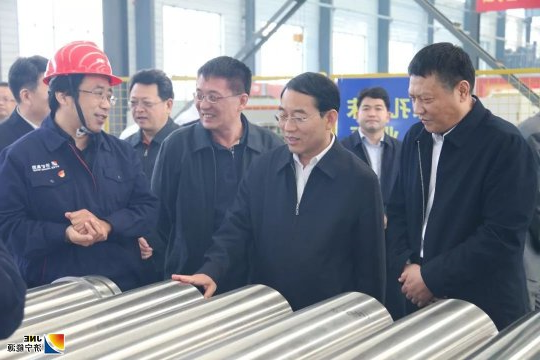 石光亮到海纳科技调研指导工作