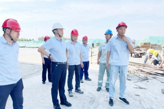 张广宇到太平港、盛源公司督导调研项目建设情况